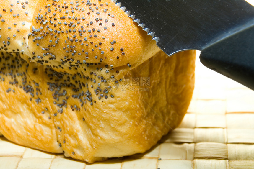 面包芝麻白色文化烘烤杂货碳水面粉小麦谷物产品图片