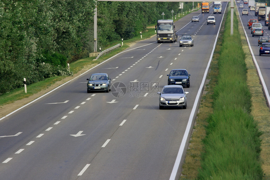 公路高速公路通勤者运输国家卡车货运商业后勤基础设施运动沥青图片