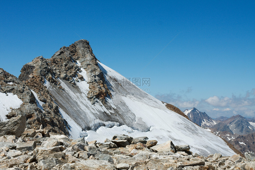 山顶峰环境风景地形假期全景冰川远足运动蓝色图片