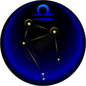 信号星星占星师天文学八字标志星形星座算命插图背景图片