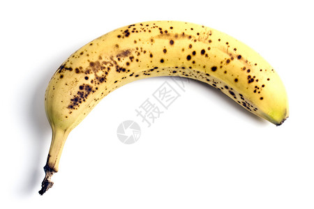 斑点香蕉白色的黄色的高清图片