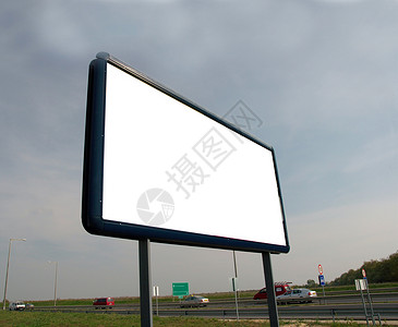 广告牌控制板邮政营销商业展示蓝色木板横幅账单街道高速公路高清图片素材
