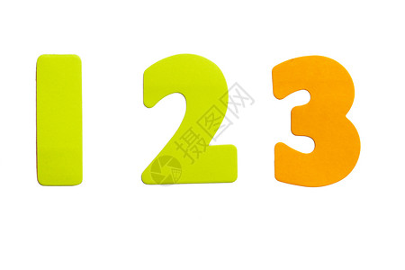 123号标签服务教育黄色打印绿色红色背景图片
