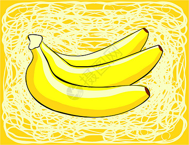 香蕉热带食物水果植物背景图片