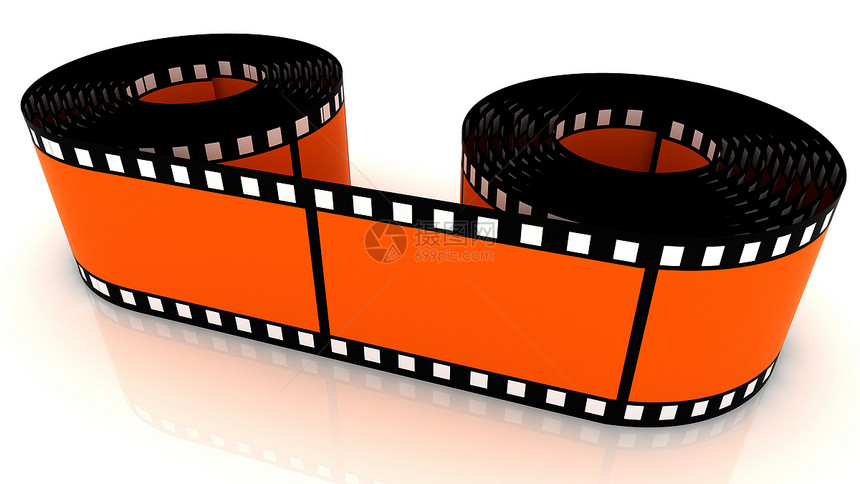 电影脱夹子橙子卡通片动画链轮相机构图反射拍摄幻灯片图片