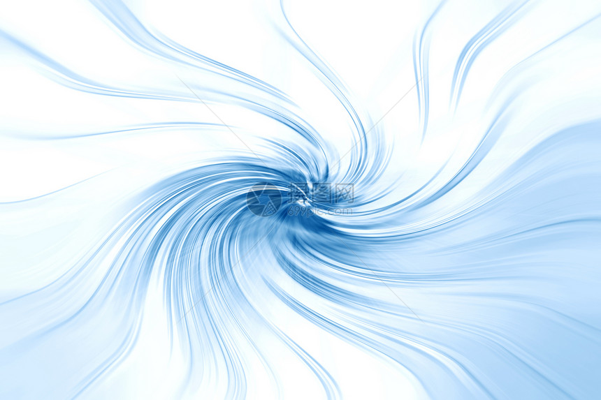 A 背景摘要梦幻蓝色技术隧道梦境速度海浪运动白色流动图片