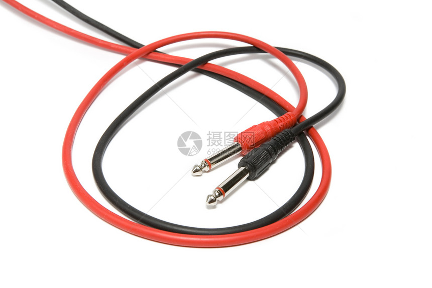 音频电缆颜色黑色红色插头频道音乐连接器消费者音响编码图片