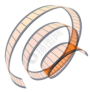 电影胶卷矢量图片段胶片滚下夹子相机投影边界构图胶卷动画黑色视频白色背景