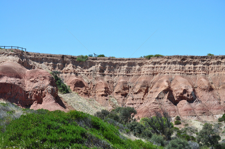 南澳大利亚州哈莱特湾保护公园的奇异岩层形成天空侵蚀沙漠地形气候悬崖旅游假期地质学地理图片
