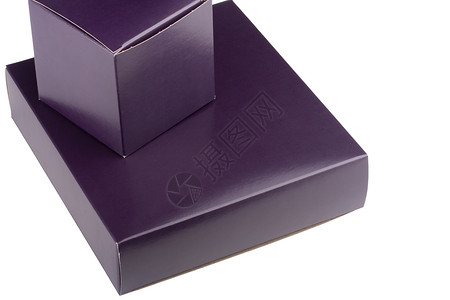 纸板包装紫色胜利惊喜白色礼物背景图片