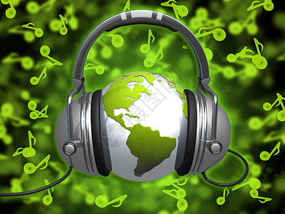 音乐世界手机全球计算机插图地球娱乐打碟机墙纸音乐播放器派对背景图片