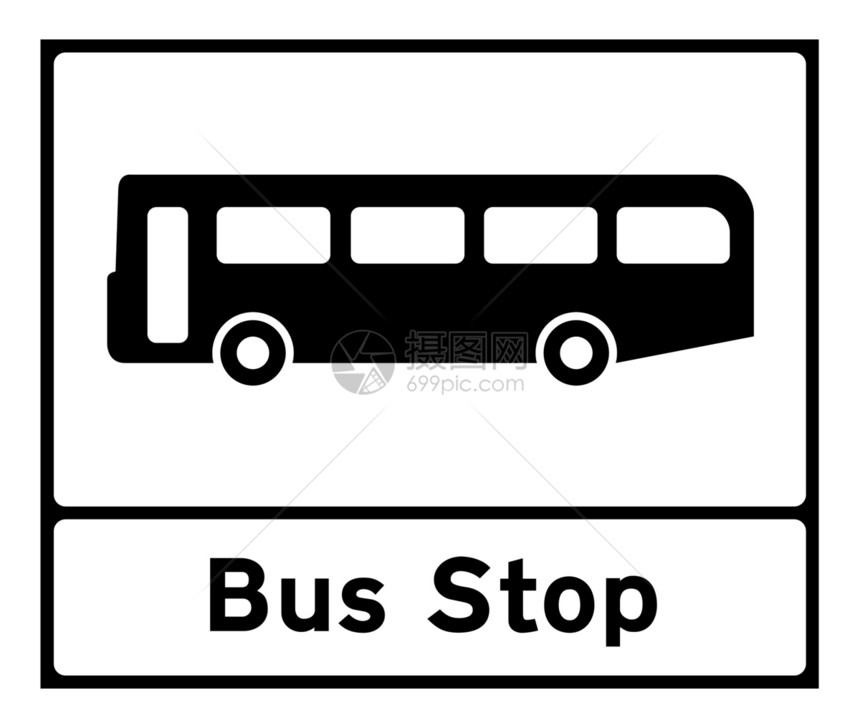 公交车站牌号公交车站运输图形化插图车辆图片