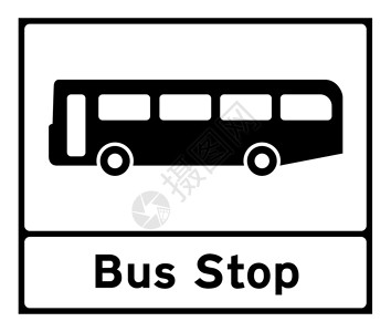 公交车站牌号公交车站运输图形化插图车辆背景图片