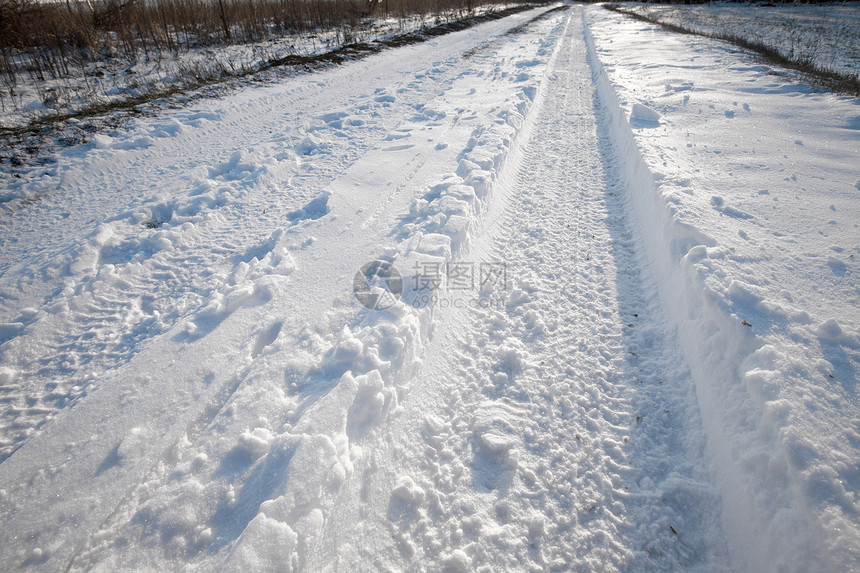 雪雪轨树木踪迹冻结环境冻伤木头场景风景情绪泥路图片