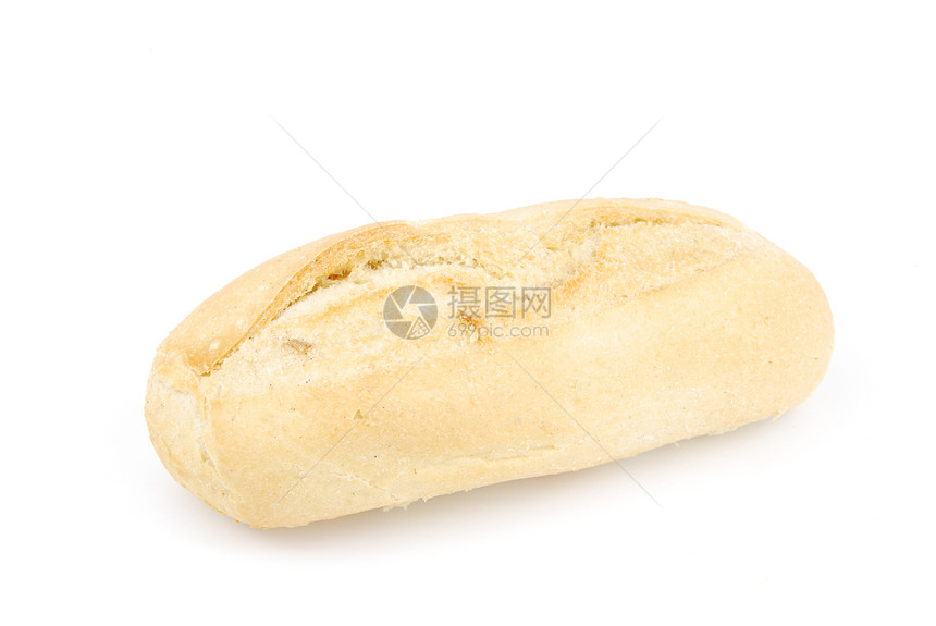 新鲜和自制白面包 叫做包饼工作室种子谷物棕色粮食硬皮小麦早餐食物白色图片
