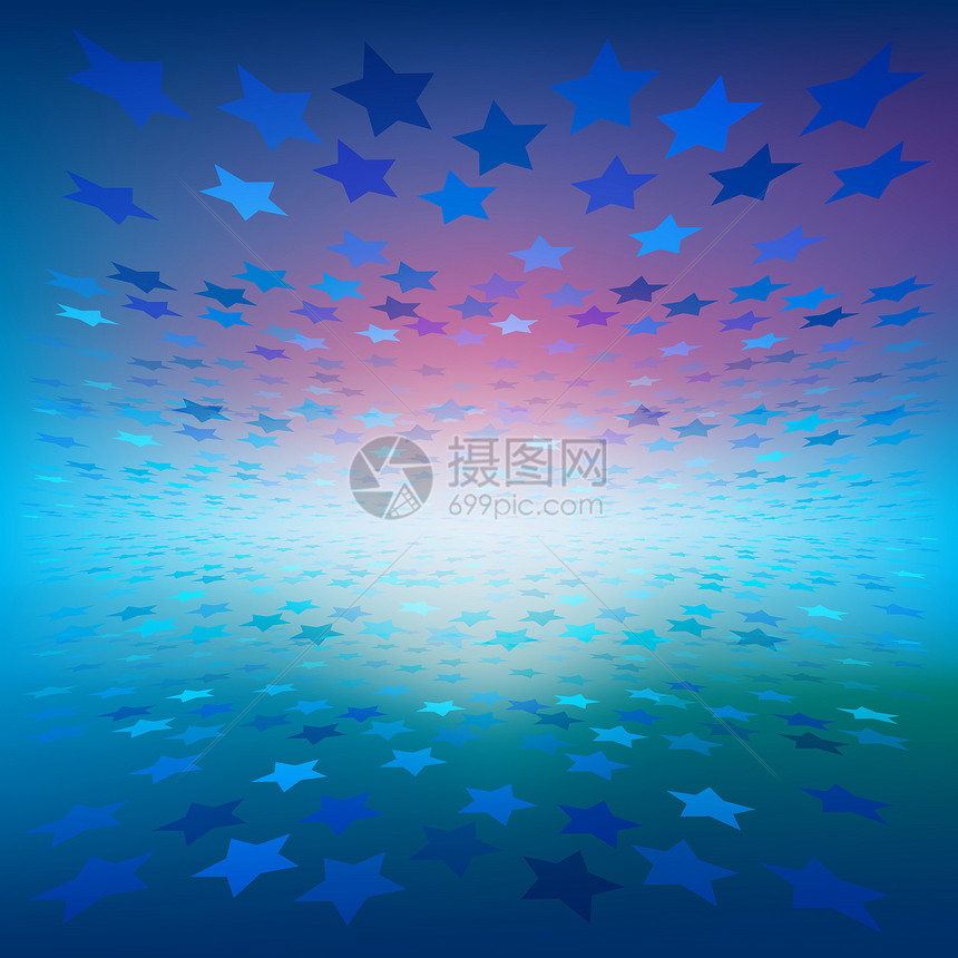 抽象恒星背景艺术太阳数字化正方形条纹插图点燃光束蓝色技术图片