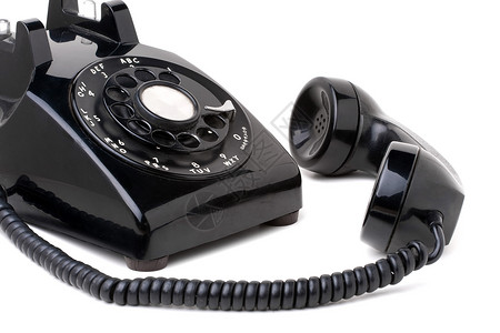 老式老式电话摘机旋转电子产品讲话塑料乡愁电讯古董拨号器具技术办公室高清图片素材