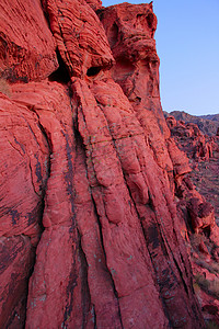 内华达州消防公园谷地环境干旱旅行岩石沙漠生物学生态编队场景红色背景图片