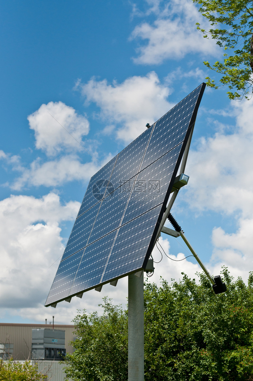 可再生能源  光伏太阳能板阵列活力摄影太阳能树叶设备技术能量绿色控制板阳光图片
