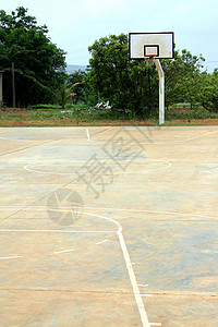 空篮球法庭背景图片