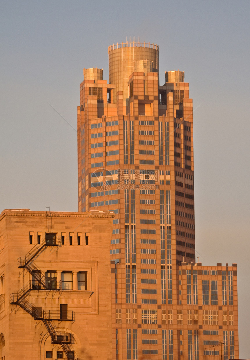 芝加哥市中心市都市天际办公室街道旅游城市建筑学建筑景观摩天大楼图片