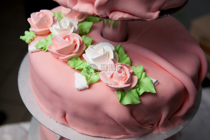 蛋糕的花朵派对美食玫瑰食物桌子奶油面包丝带沙漠婚姻图片