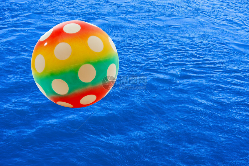 球游泳池温泉波纹闲暇液体海滩海浪辉光玩具蓝色图片
