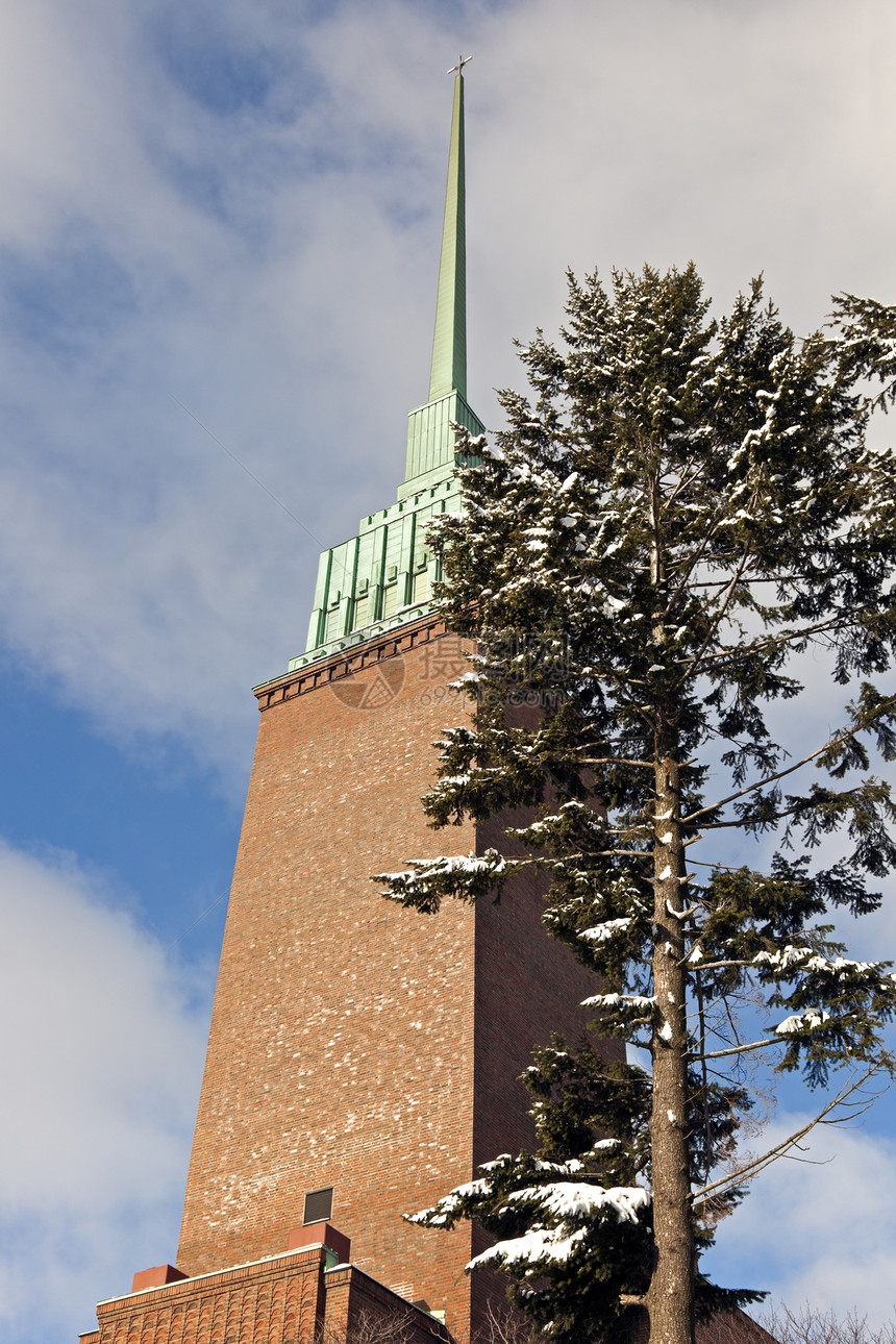 米卡尔阿格里科兰教会多云尖顶建筑学教会图片