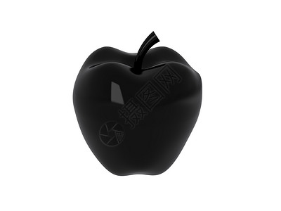 苹果白色黑色水果生态食物背景图片