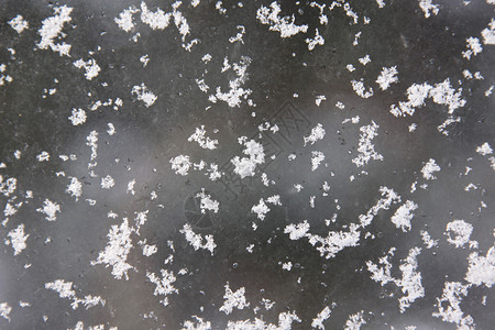 窗口上的雪花冷冻高清图片素材