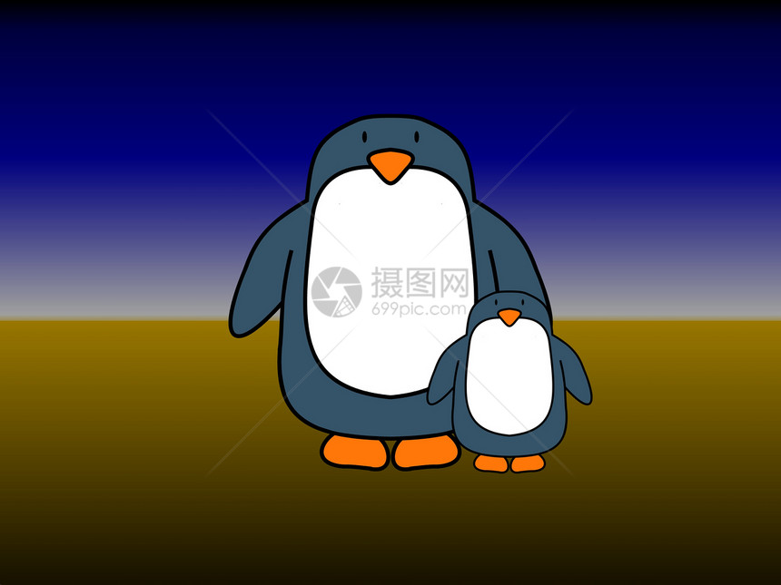 企鹅单亲图片