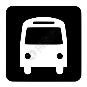 公交车牌号图形化剪影乘客插图运输黑色车辆汽车按钮高清图片