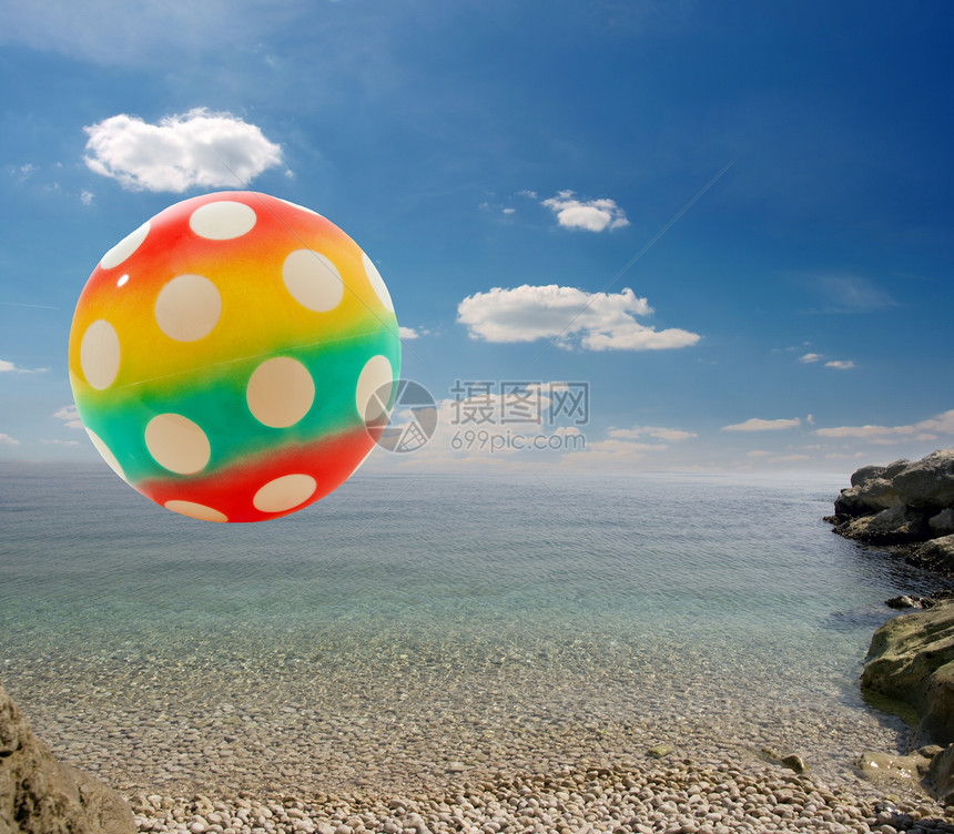 球海滩海浪玩具天空游泳池闲暇洗澡活动海岸蓝色图片