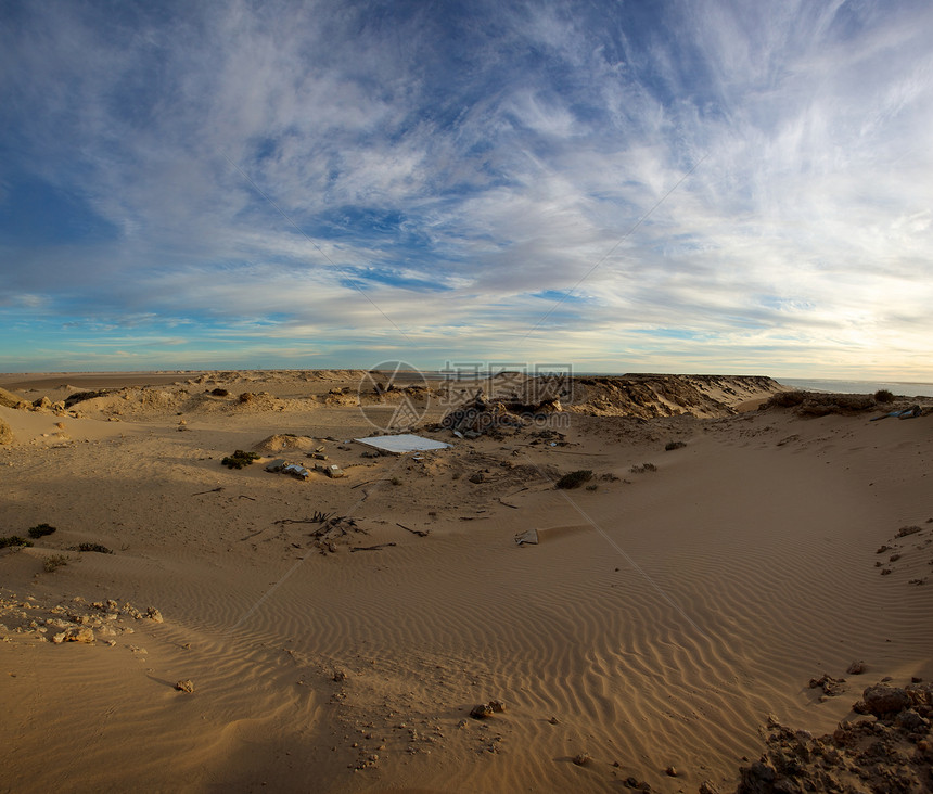 南摩洛哥Addakhla印刷海浪天空祖卡风景地形波纹曲线沙丘金子图片