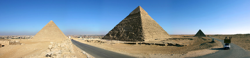 开罗吉萨金字塔人面金字塔石头旅游沙漠法老骆驼遗产运输考古学图片