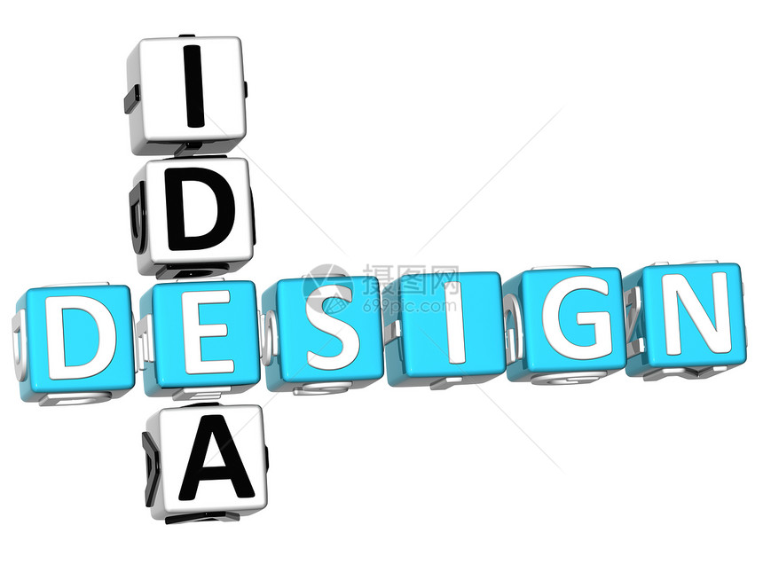 Idea 设计概念立方体艺术流行语盒子游戏白色创造力字母图片