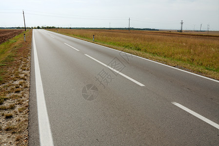 路航程农村场地乡村路面风景国家运输路线地平线高速公路高清图片素材