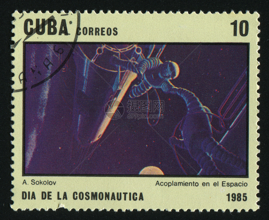 邮票集邮运动翅膀火箭邮件宇航员发射技术勘探喷射图片