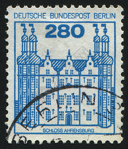 德国风格建筑邮票邮局吸引力历史性古董城堡卡片地址风格信封集邮背景