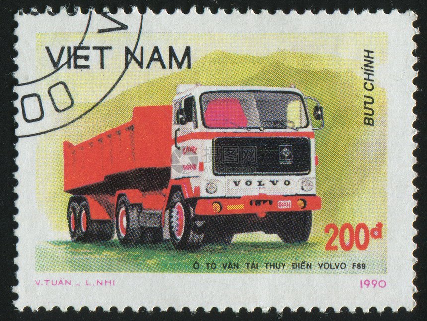 邮票邮戳柴油机旅行集邮物流车辆卡车司机交通轮子图片