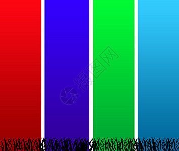 色彩多彩的背景背景蓝色场地带子草地红色插图绿色黑色剥离条纹背景图片