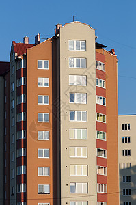 公寓天空建筑学房子阁楼窗户街道宪法建筑阳台城市背景图片