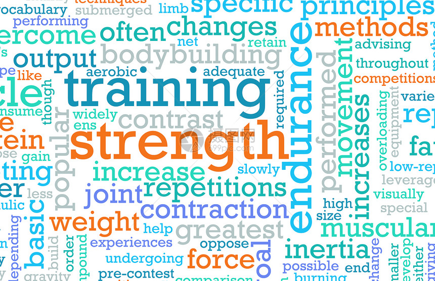 力量培训状况数字插图火车重量培训师肌肉建筑锻炼运动图片