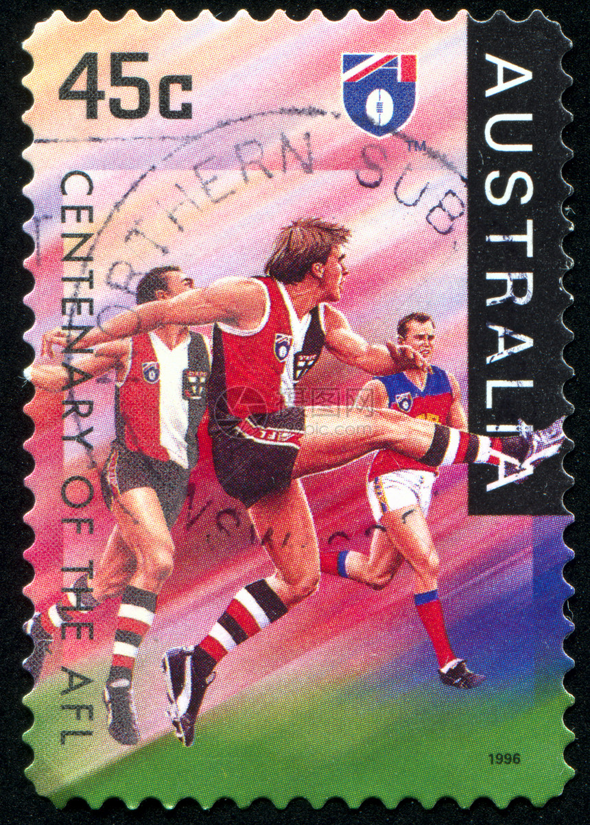邮票玩家运动员竞赛海豹橄榄球足球集邮飞跃游戏信封图片