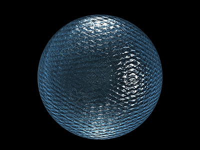 玻璃球体插图反射轨道玻璃胶地球黑色蓝色圆形玻璃球背景图片