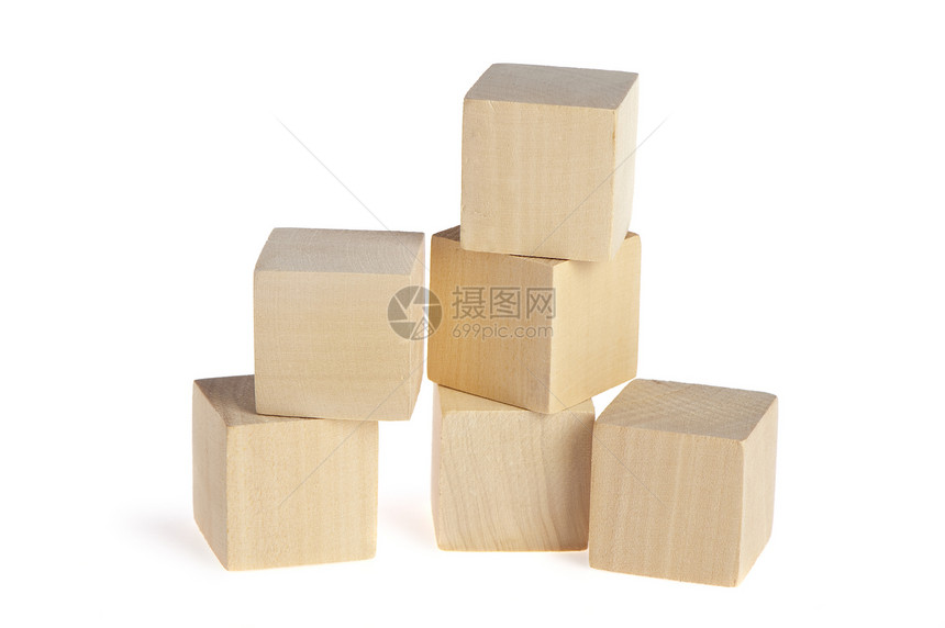 木制立方体的建筑商业建造学习逻辑积木孩子脚步生长盒子正方形图片