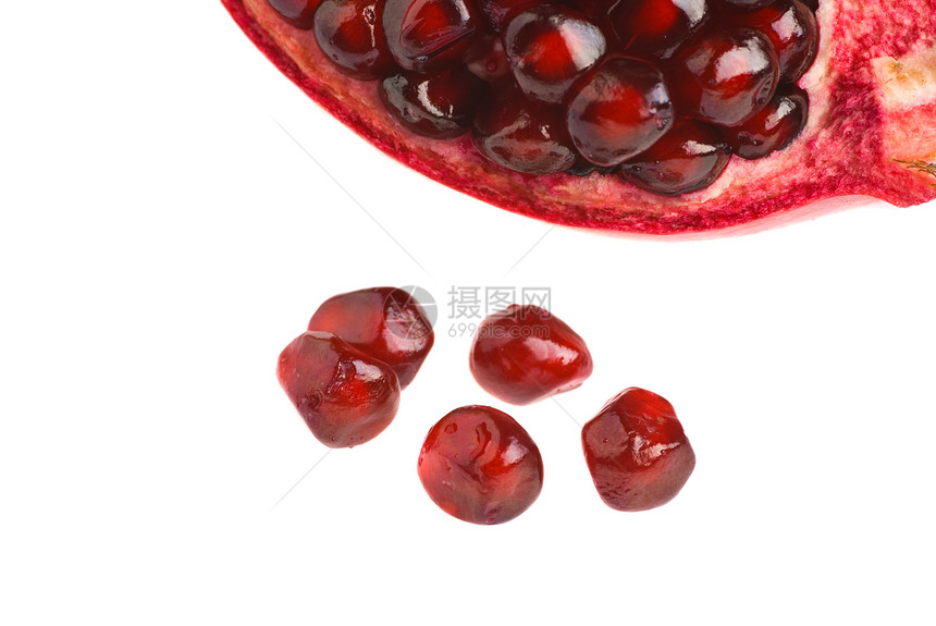 石榴白色热带红色小吃药品季节节食种子福利水果图片