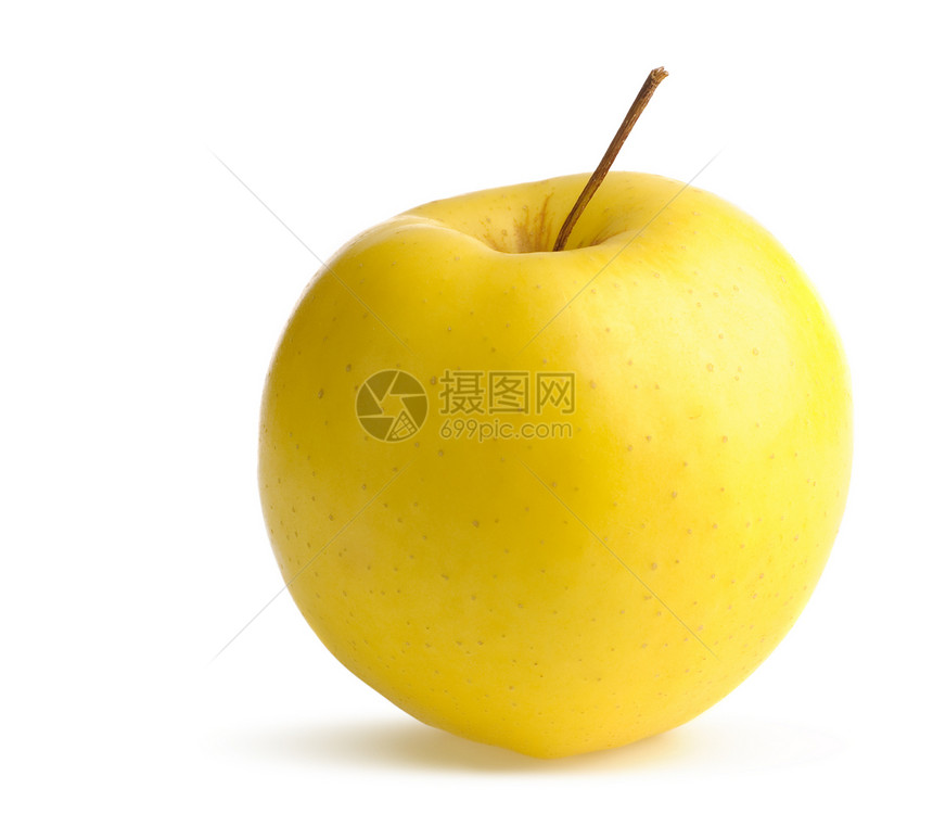 提取黄苹果小吃阴影食物水果图片