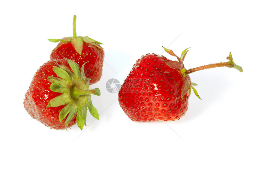 草莓三种子早餐植物水果养分工作室红色甜点农业健康图片