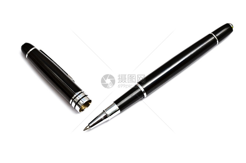 黑球笔笔记奢华圆珠笔金属贸易办公室宏观商业黑色签名图片
